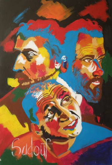 Original Expressionism People Paintings by Sadouf Salem