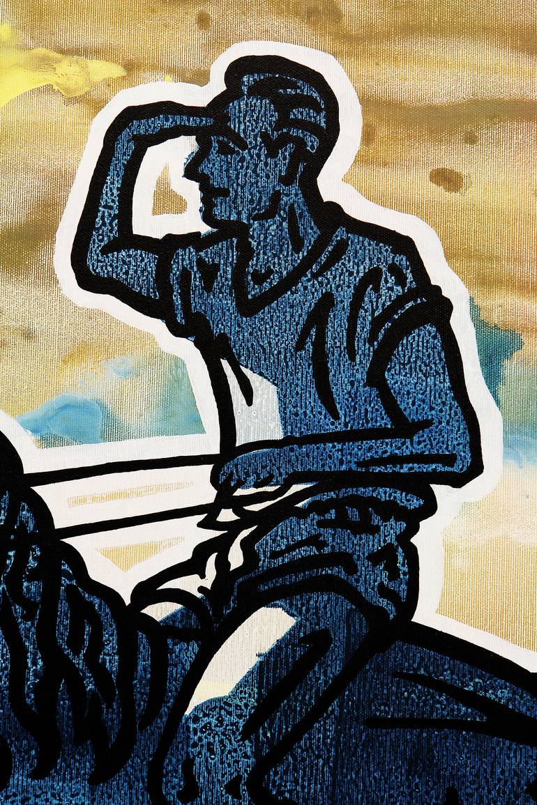 Original Conceptual People Painting by Ralf Schmidt