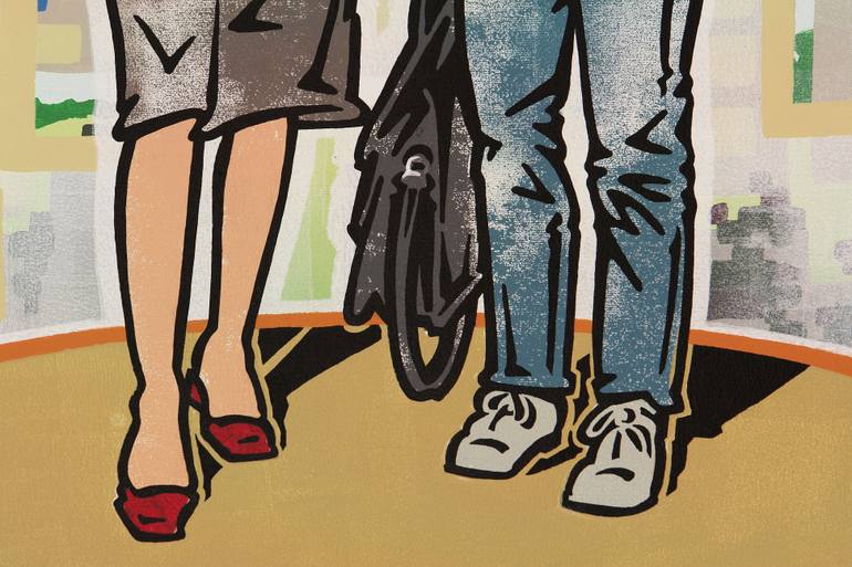 Original Conceptual People Painting by Ralf Schmidt