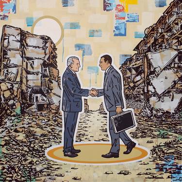 Original Conceptual Political Paintings by Ralf Schmidt