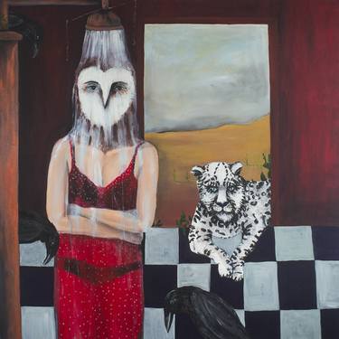 Original Surrealism Portrait Paintings by agula swoboda