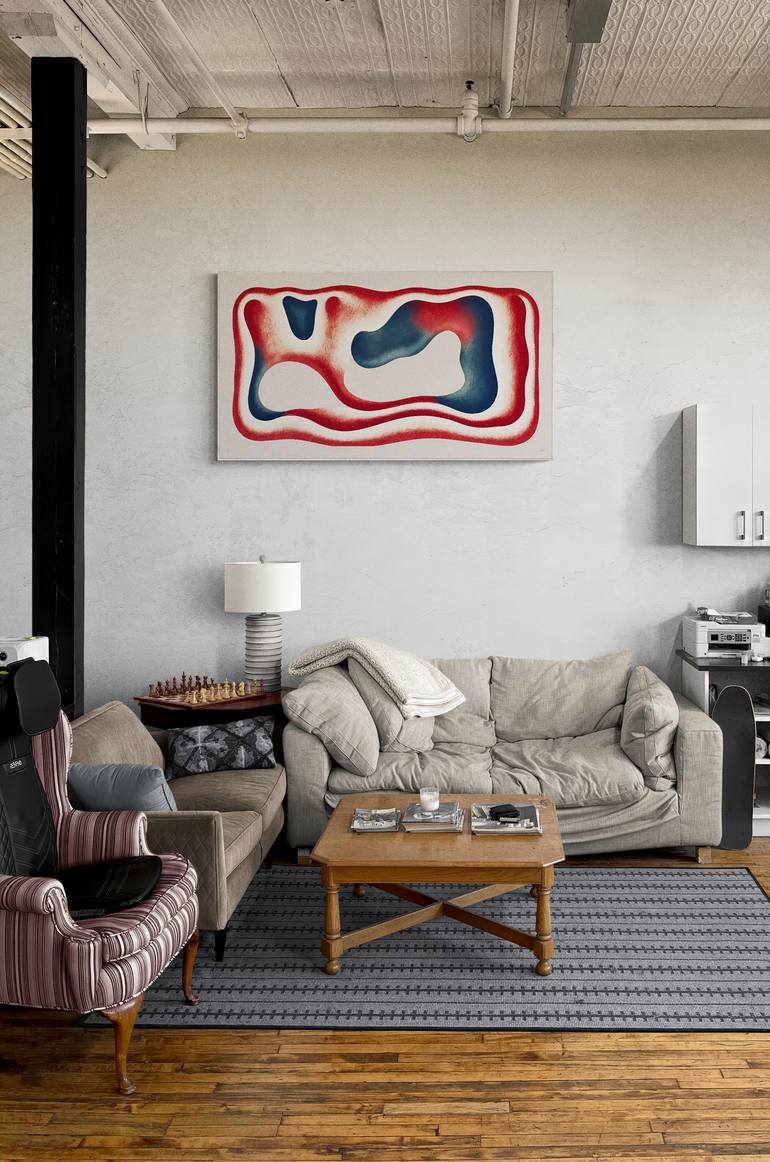 Original Geometric Abstract Digital by Arthur H