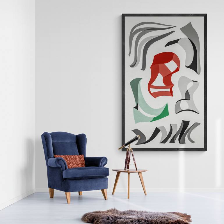 Original Abstract Expressionism Abstract Painting by Arthur H