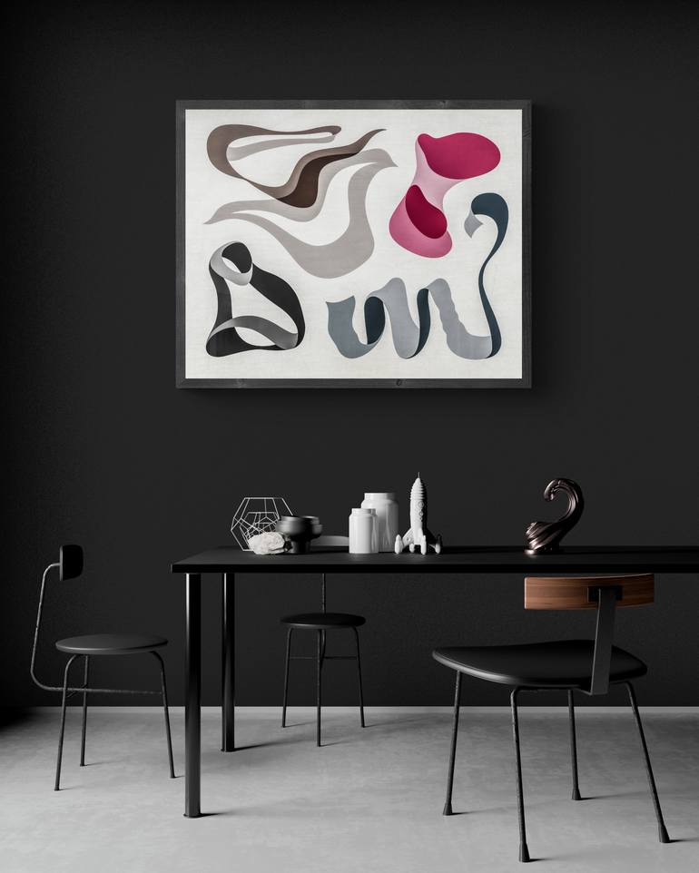 Original Abstract Expressionism Abstract Painting by Arthur H
