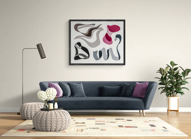 Original Abstract Expressionism Abstract Painting by Arthur H