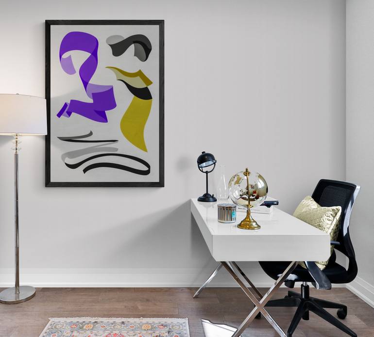 Original Abstract Expressionism Abstract Painting by Atho Harutyunov