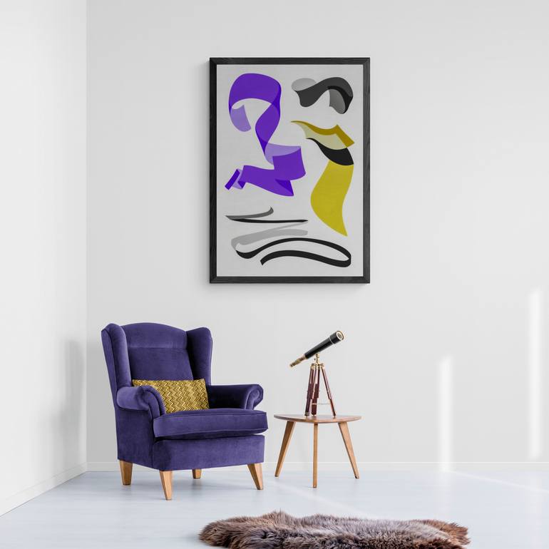 Original Abstract Expressionism Abstract Painting by Atho Harutyunov