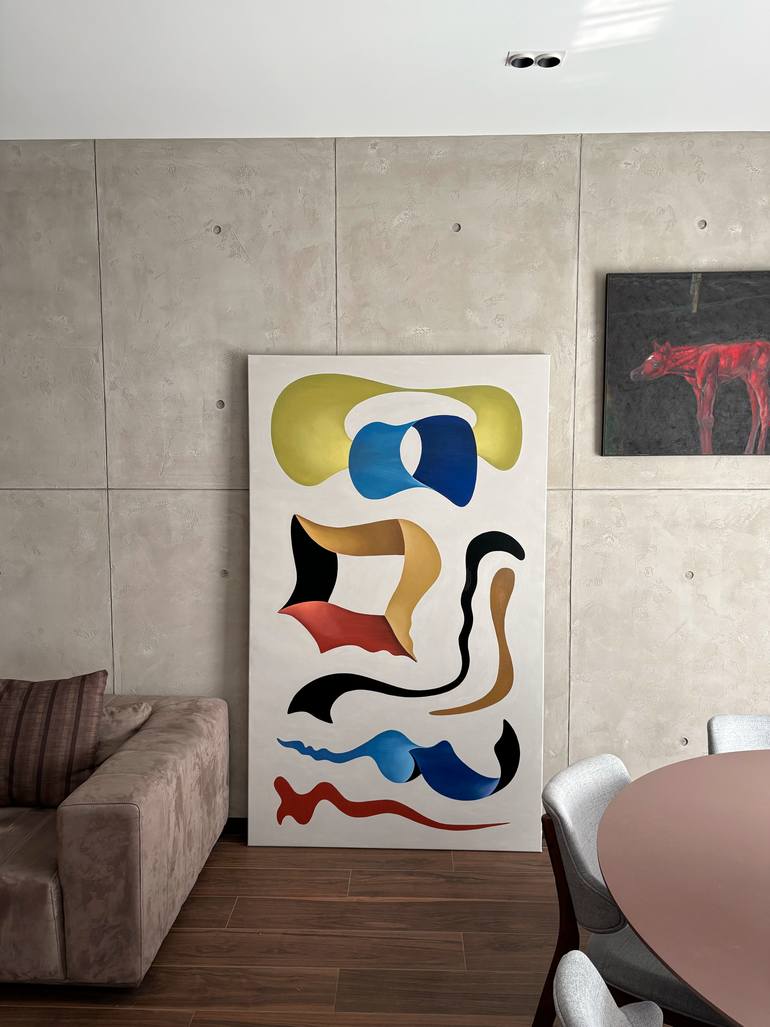 Original Abstract Expressionism Abstract Painting by Arthur H