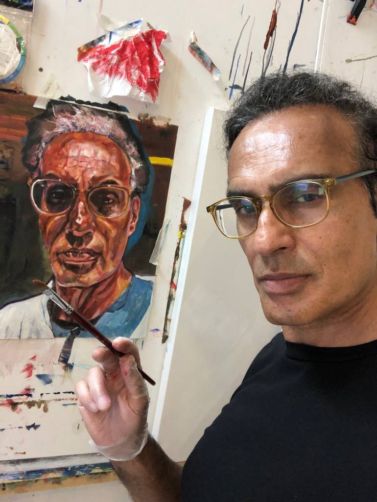 Original Contemporary People Painting by Farrukh Akbar
