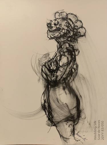 Original Figurative People Drawings by siamak sharifan