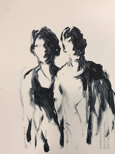 Original Figurative Love Paintings by siamak sharifan