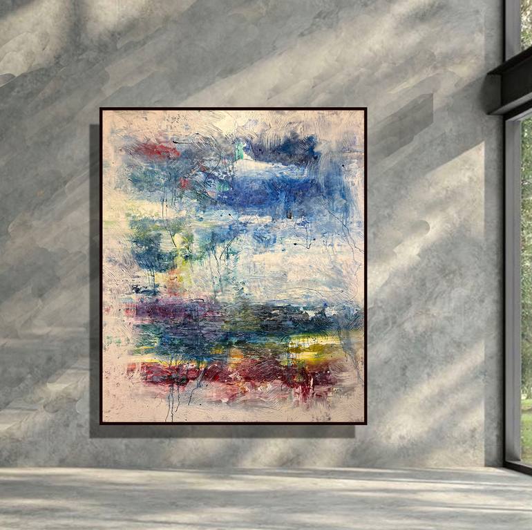 Original Abstract Expressionism Abstract Mixed Media by Al Acar