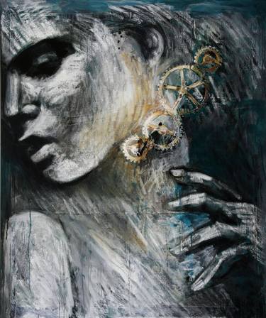 Original Figurative Women Paintings by Al Acar