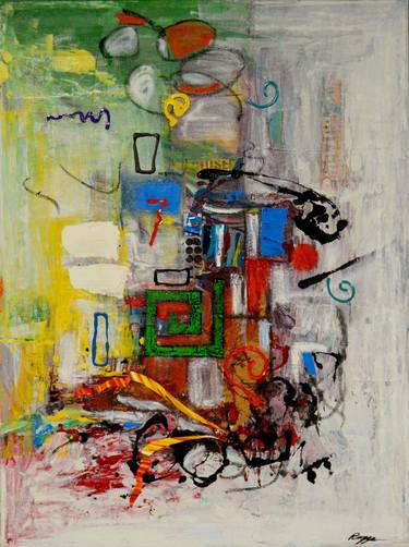 Original Fine Art Abstract Paintings by Al Acar