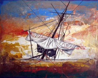 Original Fine Art Ship Paintings by Al Acar