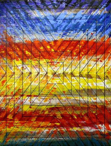 Original Fine Art Abstract Paintings by Al Acar