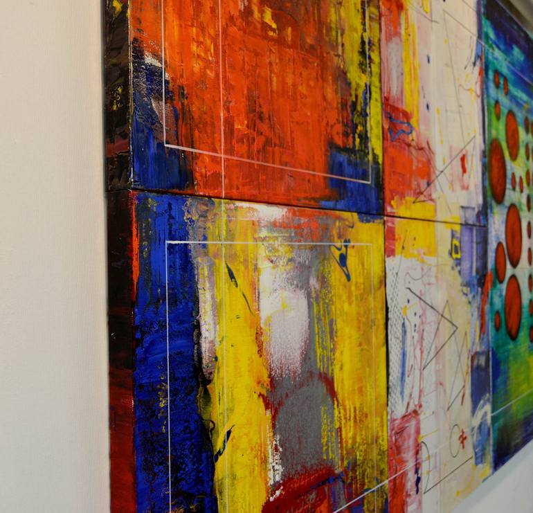 Original Fine Art Abstract Painting by Al Acar