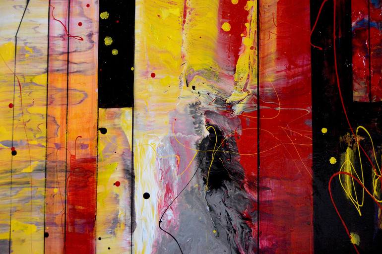 Original Fine Art Abstract Painting by Al Acar