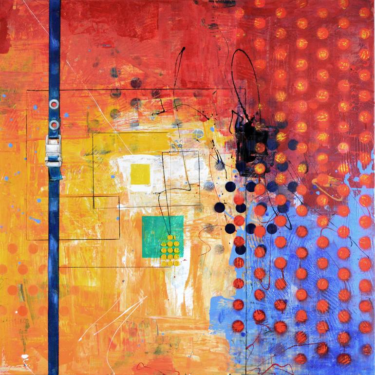 N32 Belted Painting by Al Acar | Saatchi Art