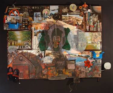 Original World Culture Collage by Colin Mitchell