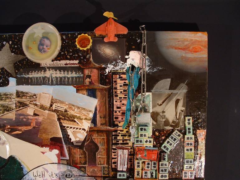 Original World Culture Collage by Colin Mitchell