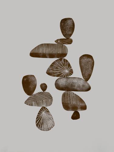 Original Abstract Nature Printmaking by Jamie Gray