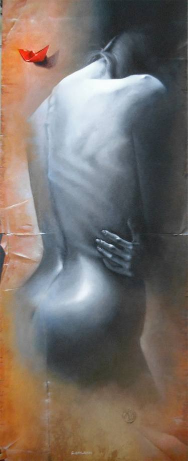 Print of Conceptual Nude Paintings by Sudipta Kundu