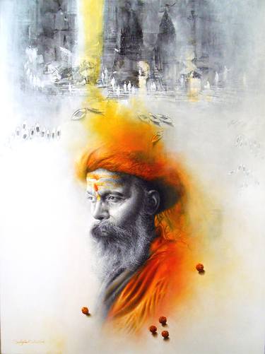 Original Conceptual Portrait Painting by Sudipta Kundu