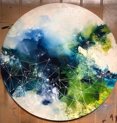 Original Geometric Painting by Zoe Clements