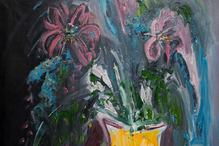 Original Abstract Expressionism Abstract Painting by Victoria Manning