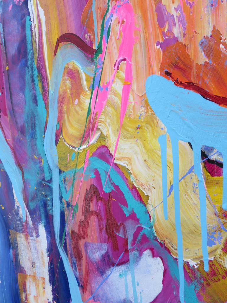 Original Abstract Expressionism Abstract Painting by Victoria Manning