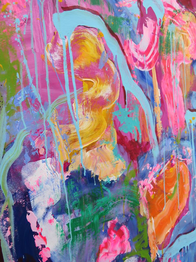 Original Abstract Expressionism Abstract Painting by Victoria Manning