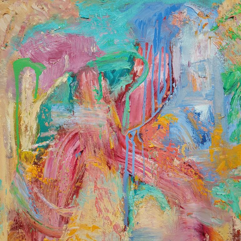 Original Abstract Expressionism Abstract Painting by Victoria Manning