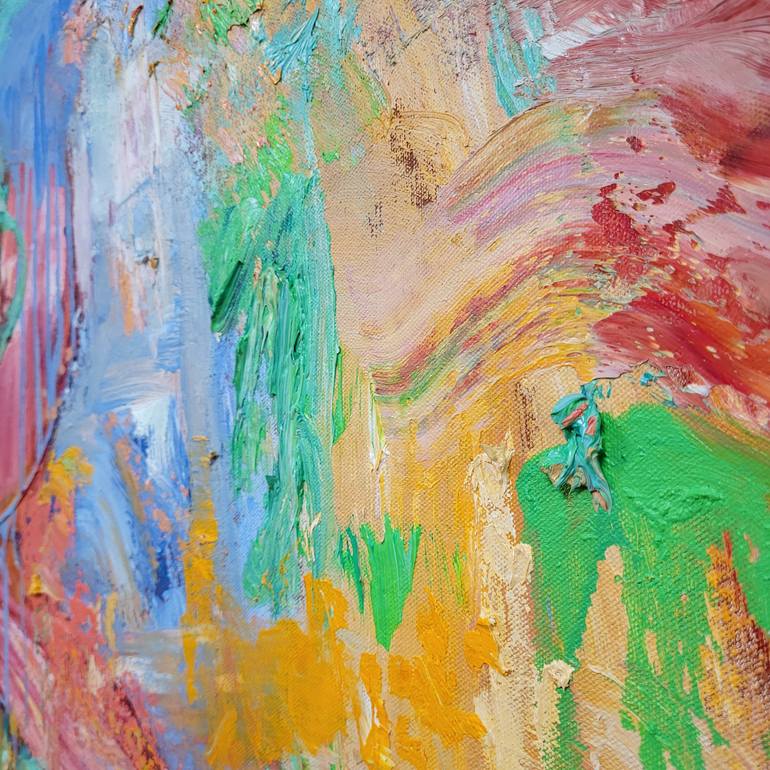 Original Abstract Expressionism Abstract Painting by Victoria Manning
