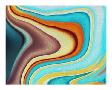 Original Contemporary Abstract Digital by Mihaela Stancu