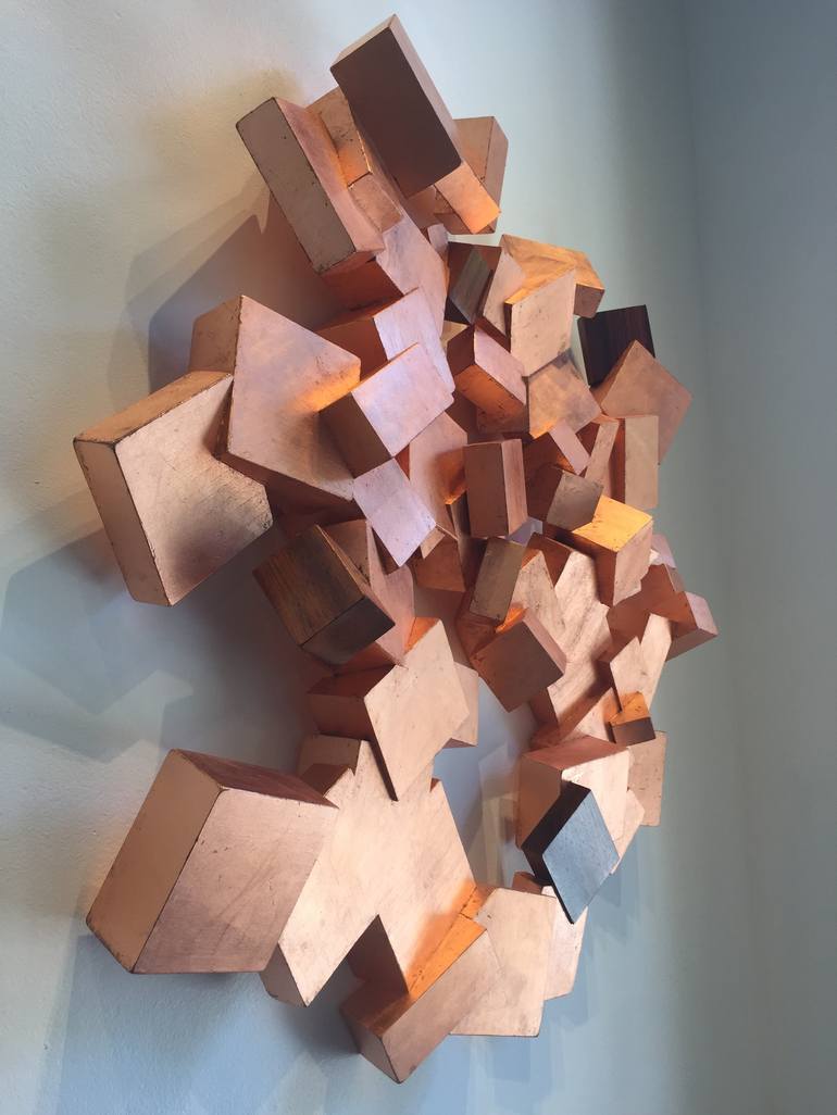 Original geometric Abstract Sculpture by Chloe Hedden