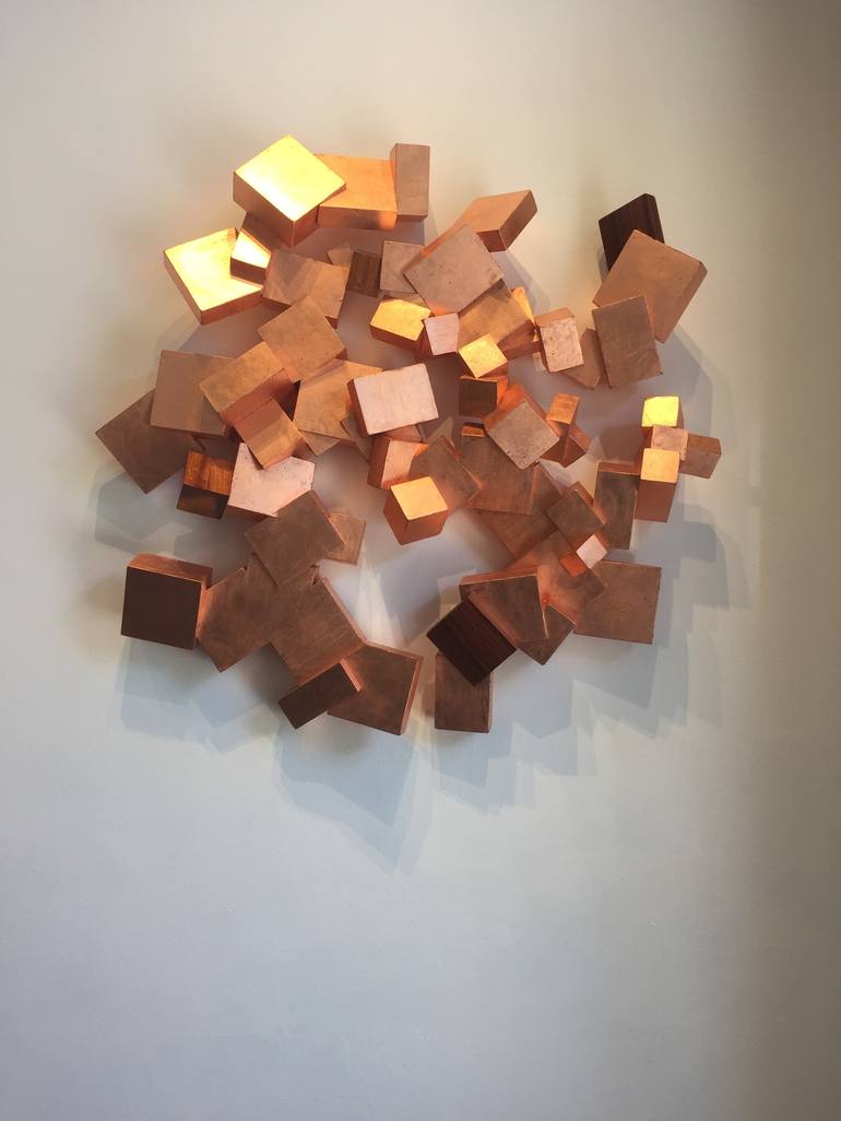 Original geometric Abstract Sculpture by Chloe Hedden