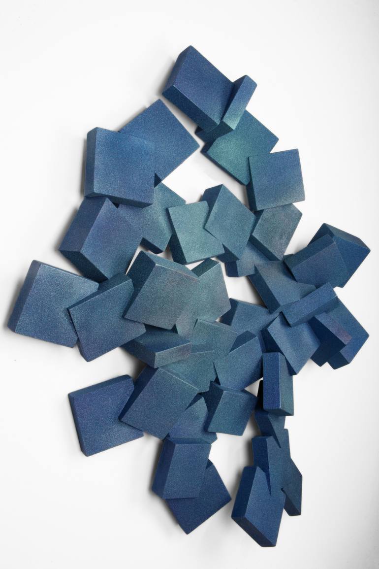 Original geometric Abstract Sculpture by Chloe Hedden