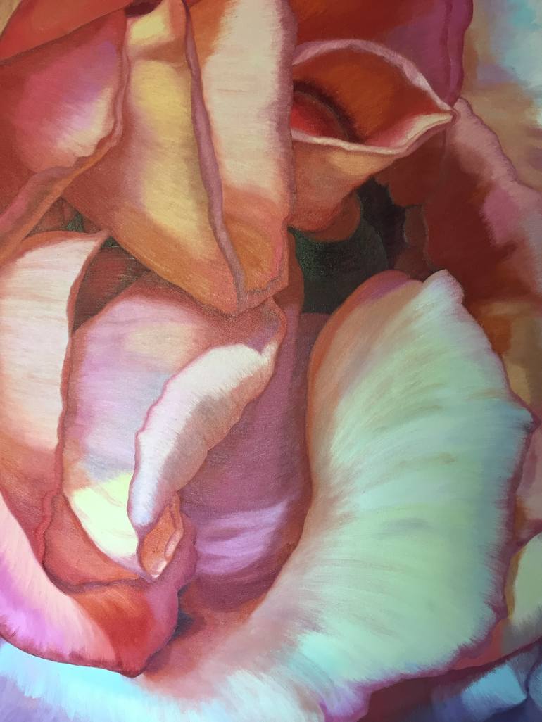Original Abstract Floral Painting by Chloe Hedden