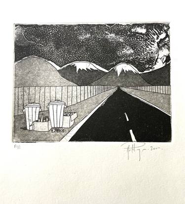 Original Landscape Printmaking by phil hayes