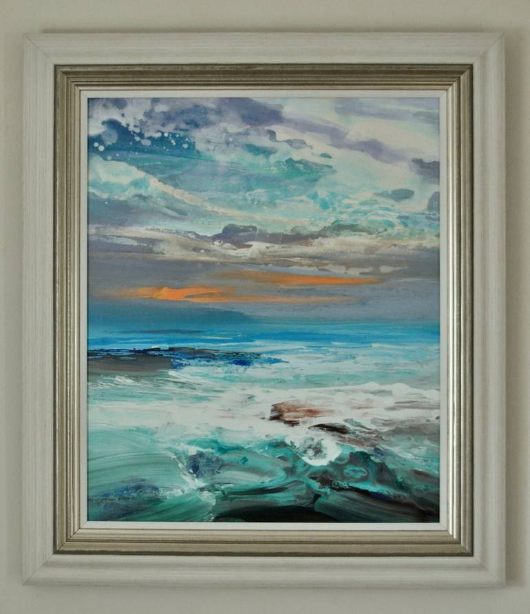 Original Expressionism Seascape Painting by KEVAN MCGINTY
