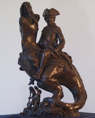 Original Figurative Political Sculpture by Vladimir Kozhemiakov