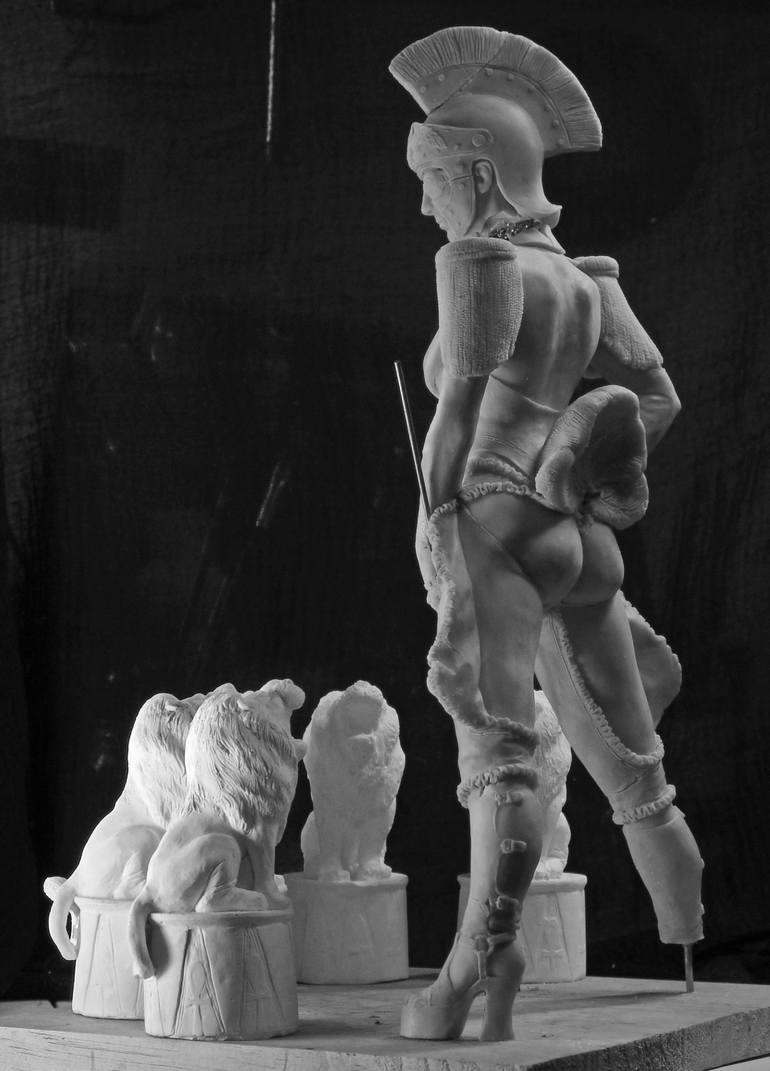Original Figurative Erotic Sculpture by Vladimir Kozhemiakov