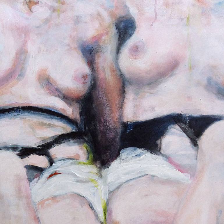 Original Figurative Nude Painting by Wilfrid Moizan