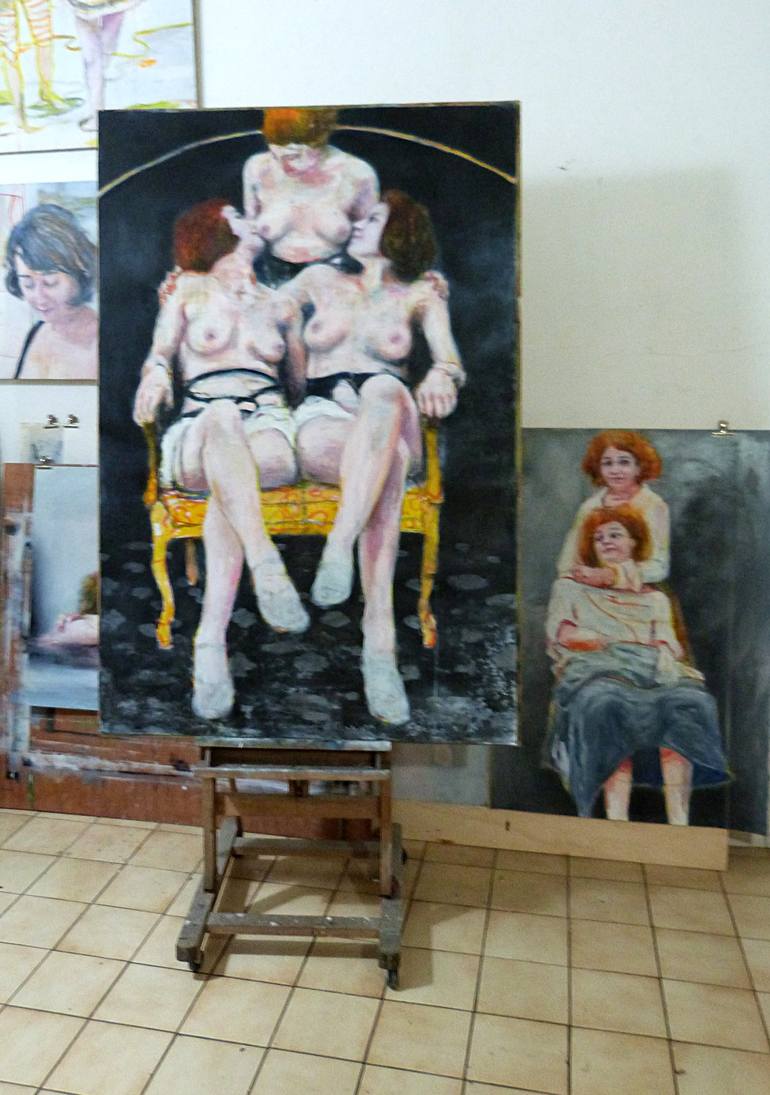 Original Nude Painting by Wilfrid Moizan