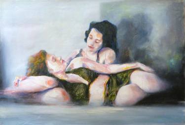 Print of Figurative Women Paintings by Wilfrid Moizan