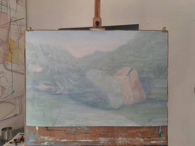 Original Figurative Women Painting by Wilfrid Moizan
