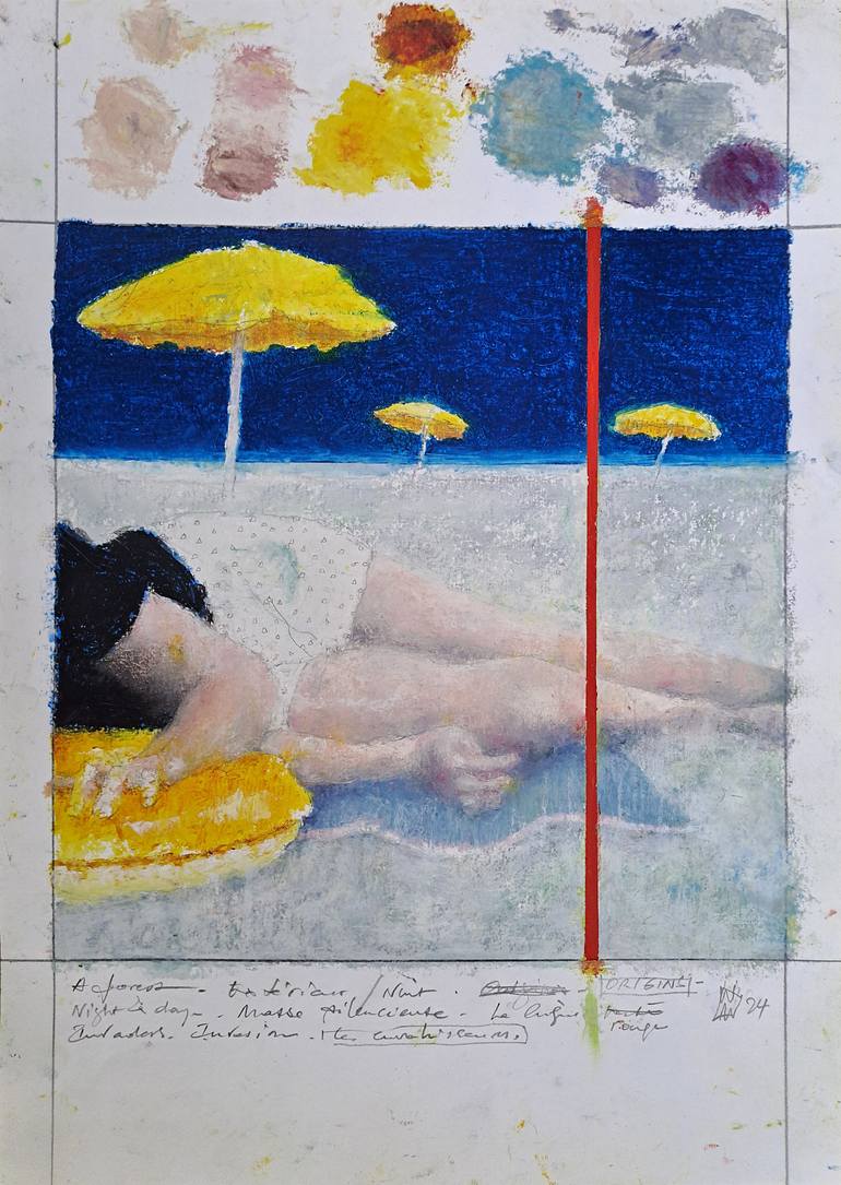 Original Figurative Seascape Painting by Wilfrid Moizan