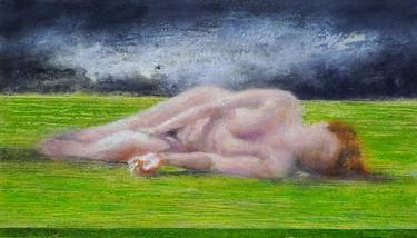 Original Figurative Nude Painting by Wilfrid Moizan