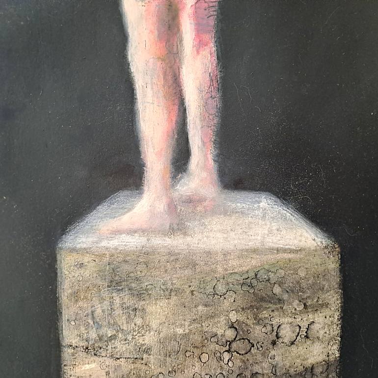 Original Figurative Time Painting by Wilfrid Moizan